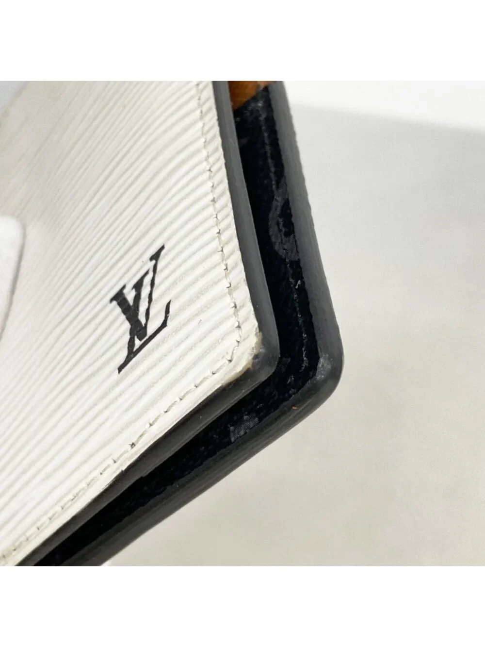 Louis Vuitton Card Case Monogram Eclipse Epi Organizer de Poche Blanc
